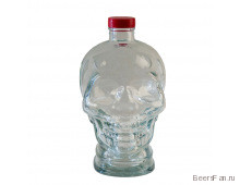 Бутылка стеклянная "Череп" 1л