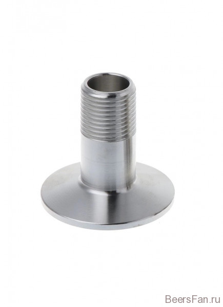Переходник с клампа 1,5" на наружную резьбу 1/2"